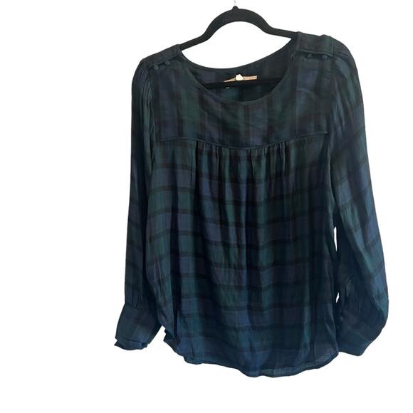 LOFT Tops - LOFT Medium Plaid Pattern Longsleeves Blouse